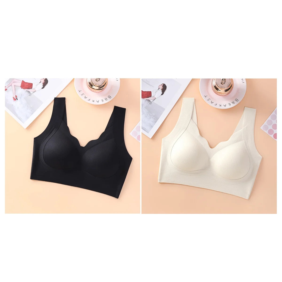 CowLost | product_id-2pcs-wireless-seamless-padded-bralettes-for-women-breathable-fitness-lingerie |13