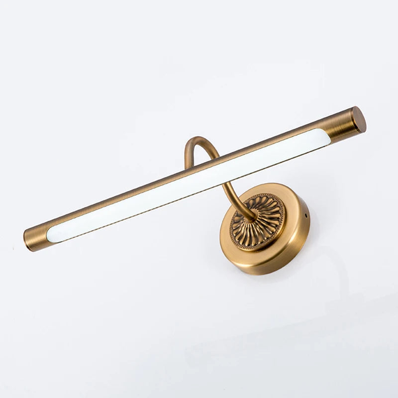 CowLost | product_id-red-bronze-8w-led-bathroom-wall-light-455mm-gold-european-mirror-lamp |3