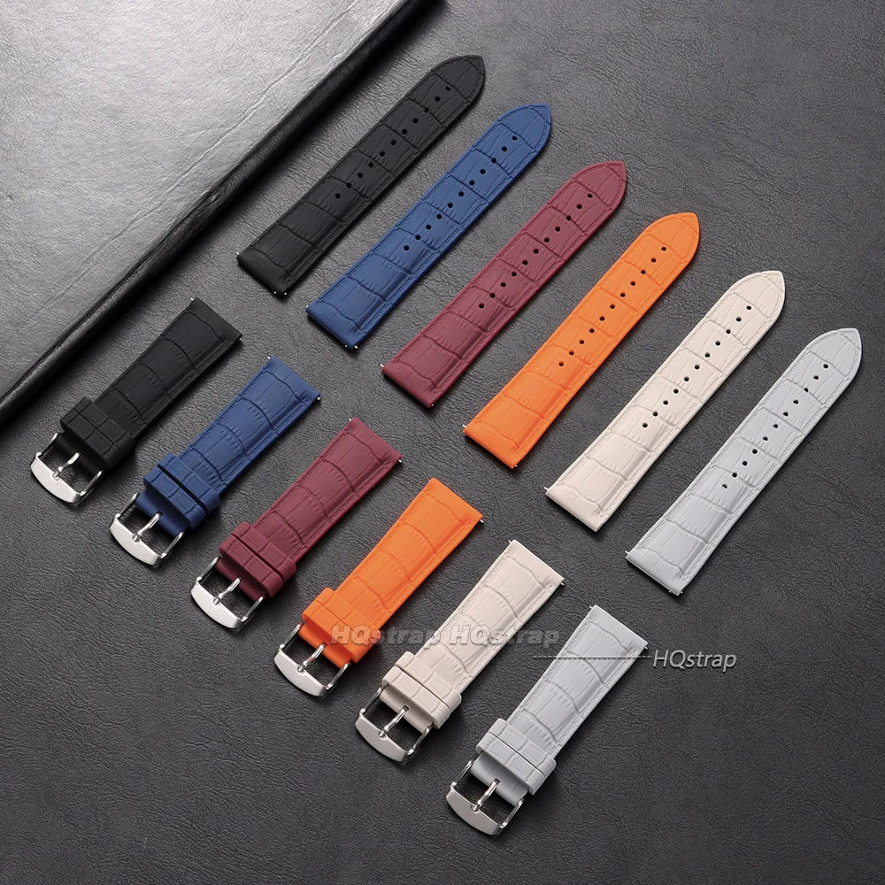 HQstrap Silicone Quick Release Watch Band 20mm 22mm Waterproof Sport Strap Universal