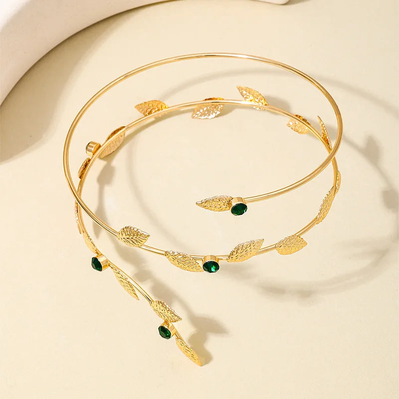 CowLost | bohemia-simple-adjustable-upper-arm-cuff-bracelet-for-women-starfish-pearl-zircon-leaf-star-moon-open-bangle |4