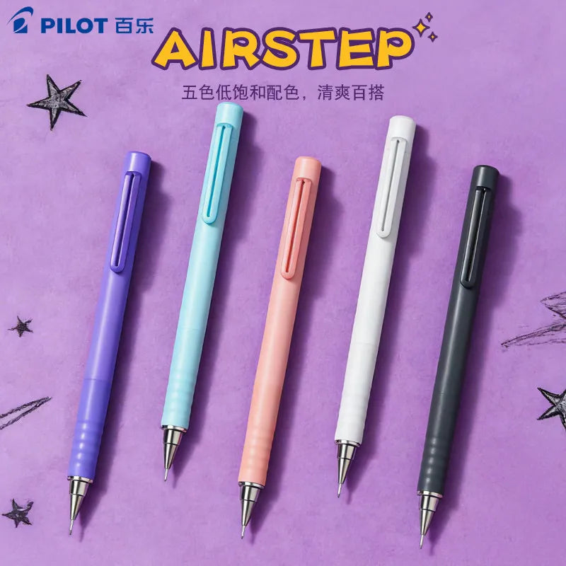 CowLost | product_id-pilot-airstep-has-15-0-5mm-mechanical-pencil-auto-lead-advance-colorful-barrel-stable-writing |3