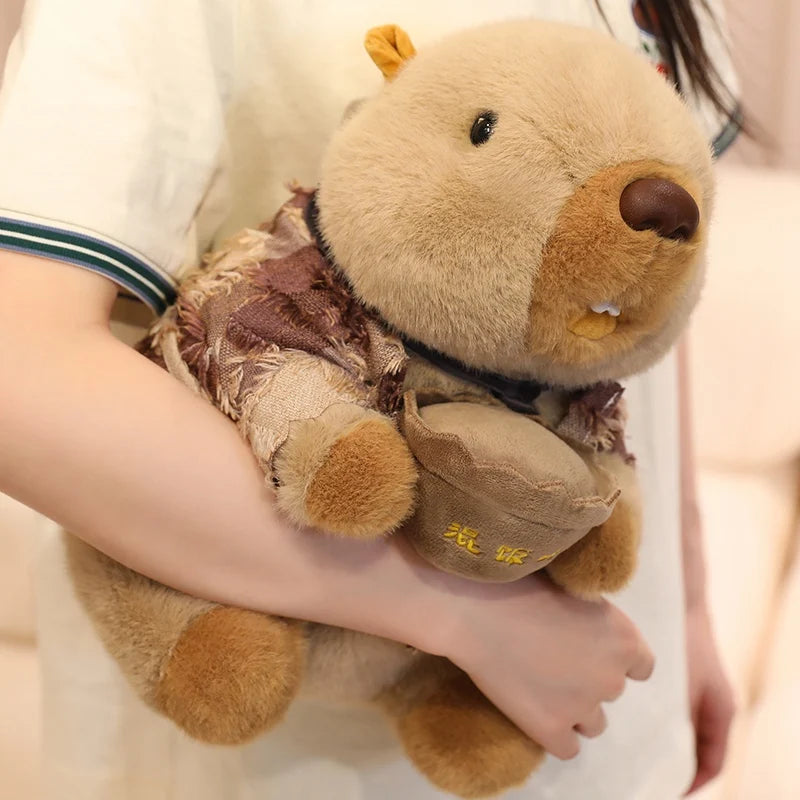 CowLost | uncategorized-cute-groundhog-plush-keychain-with-clothes-soft-stuffed-animal-doll-birthday-gift |6
