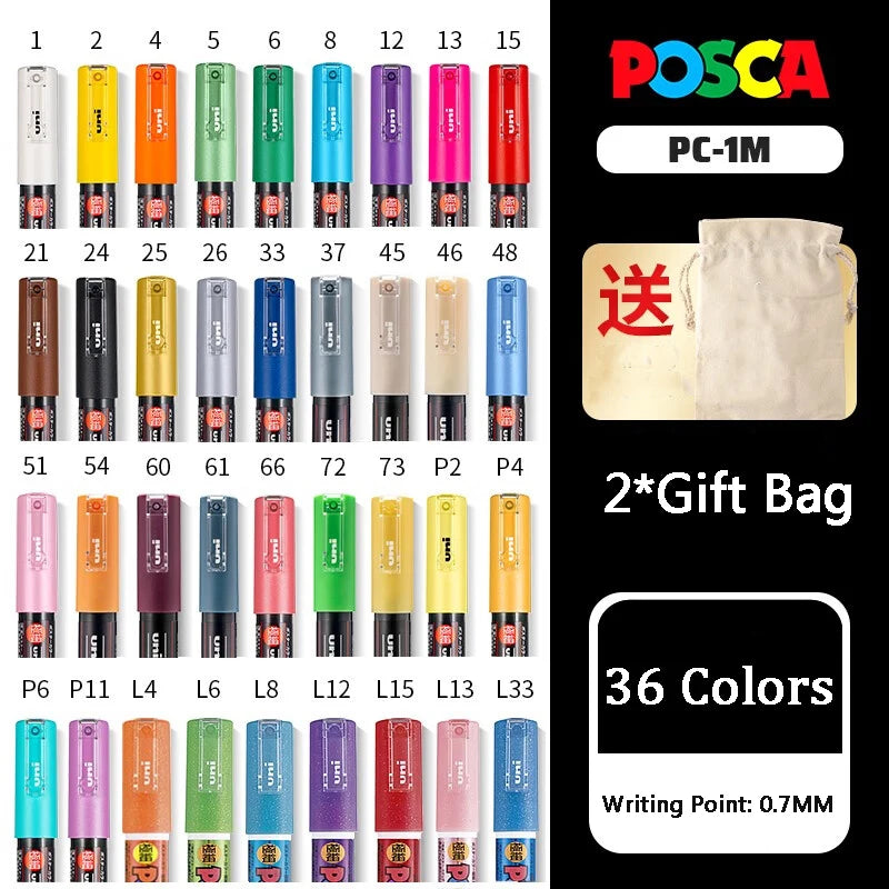 CowLost | product_id-uni-posca-marker-set-pc-1m-3m-5m-8k-17k-non-toxic-permanent-manga-paints-36-colors |6