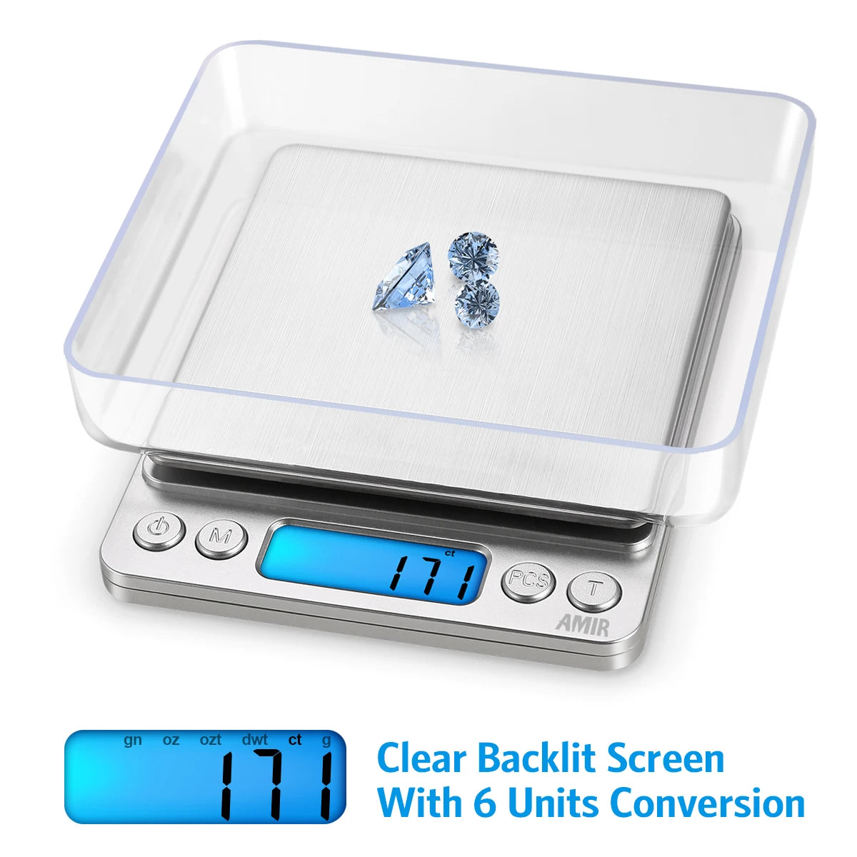 Digital Kitchen Scale 500g x 0.01g Mini Pocket Jewelry Food Electronic Balance