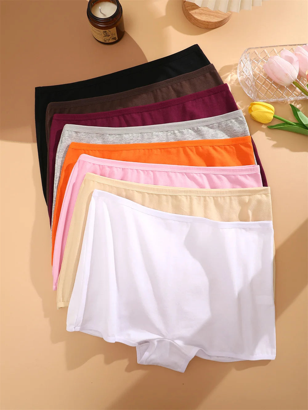 CowLost | activewear-pants-3pcs-women-cotton-low-rise-boyshort-panties-set-sexy-seamless |5