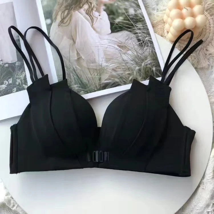 CowLost | product_id-wireless-front-closure-push-up-bra-for-women-comfortable-anti-sagging-support-black |13