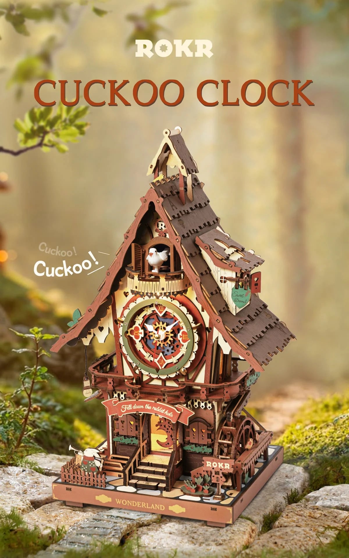 CowLost | fencing-barriers-robotime-rokr-mechanical-3d-wooden-cuckoo-clock-puzzle |7