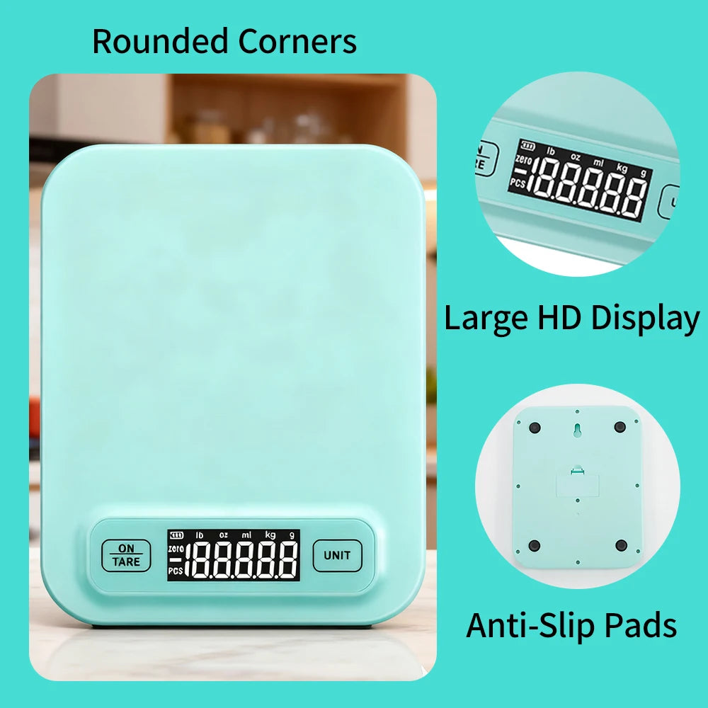 Mini Digital Kitchen Scale 5kg/1g & 10kg/1g Precision Electronic Food & Baking Scale