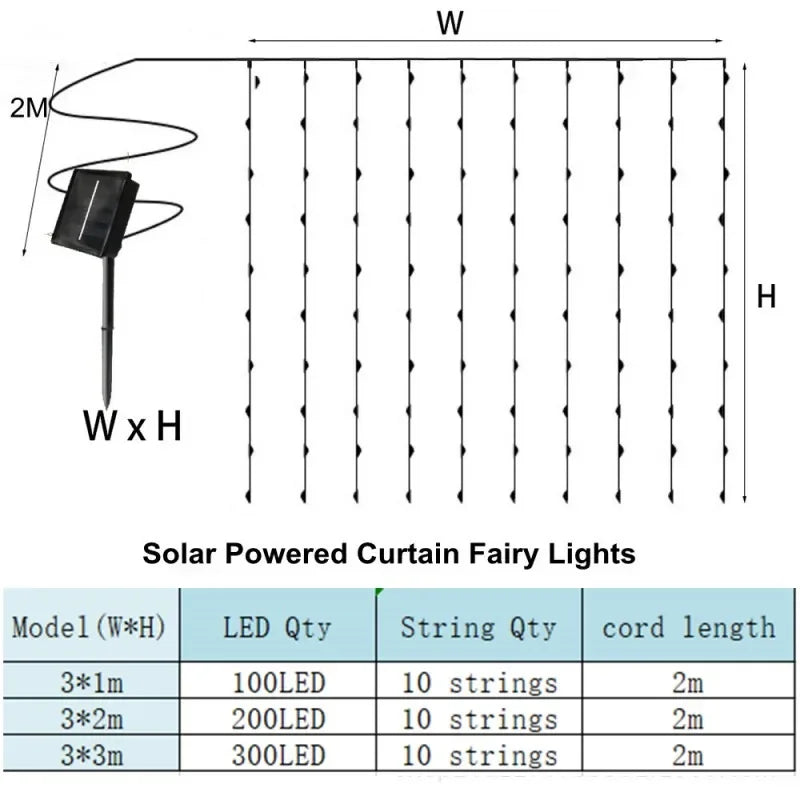 CowLost | product_id-solar-waterproof-led-curtain-fairy-string-lights-for-outdoor-garden-parties |7