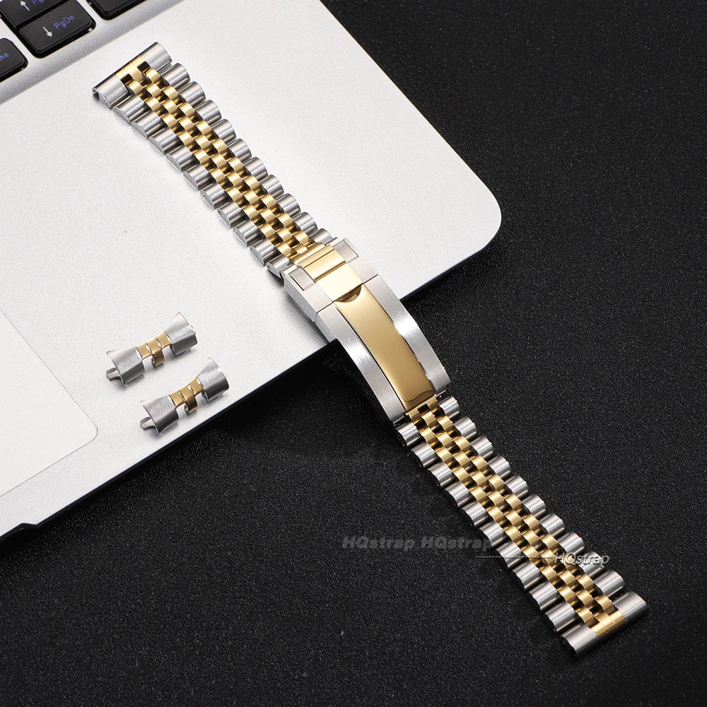 CowLost | product_id-20mm-22mm-stainless-steel-curved-end-jubilee-watch-strap-for-rolex-daytona-submariner |11