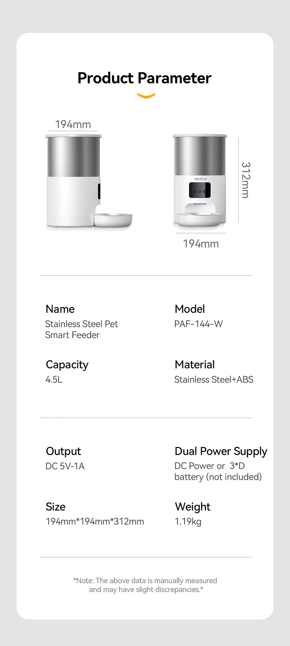 CowLost | cat-food-rojeco-4-5l-stainless-steel-smart-cat-feeder-with-wifi-app-and-voice-control |22