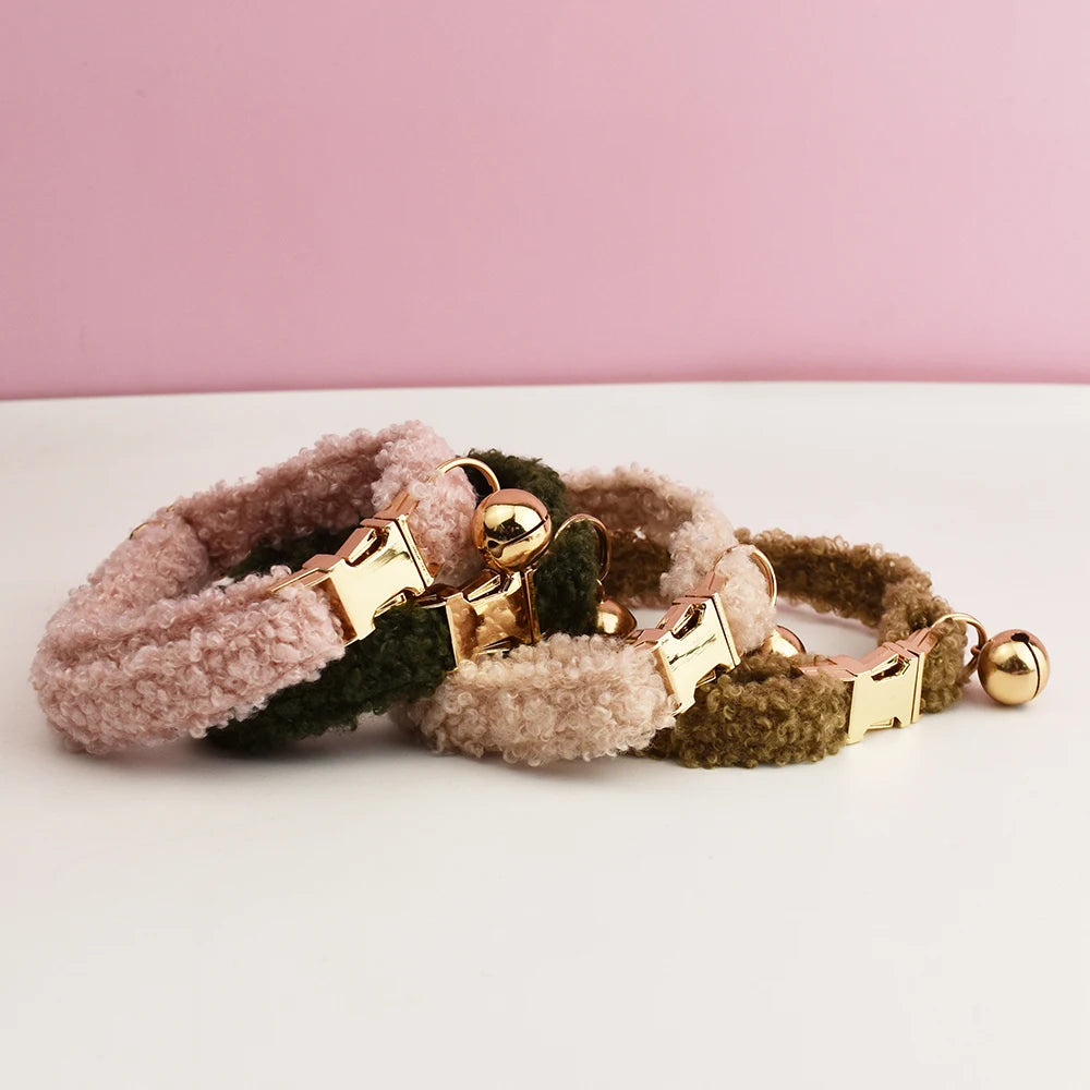 CowLost | cat-furniture-personalized-teddy-cat-collar-with-bell-and-name-plate |4