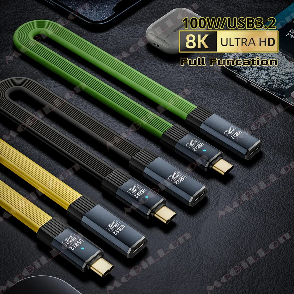 CowLost | product_id-pd-100w-usb-c-to-usb-c-extension-cable-20gbps-usb-3-2-for-iphone-16-huawei-xiaomi-switch |7