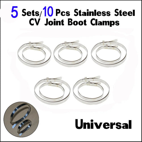 CowLost | product_id-10pcs-adjustable-stainless-steel-cv-boot-clips-universal-auto-atv-shaft-clamps-kit |2