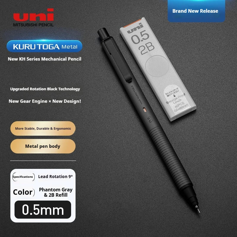 CowLost | product_id-uni-m5-kh-sunrise-orange-limited-kurutoga-0-5mm-auto-rotating-metal-mechanical-pencil-break-resistant |30