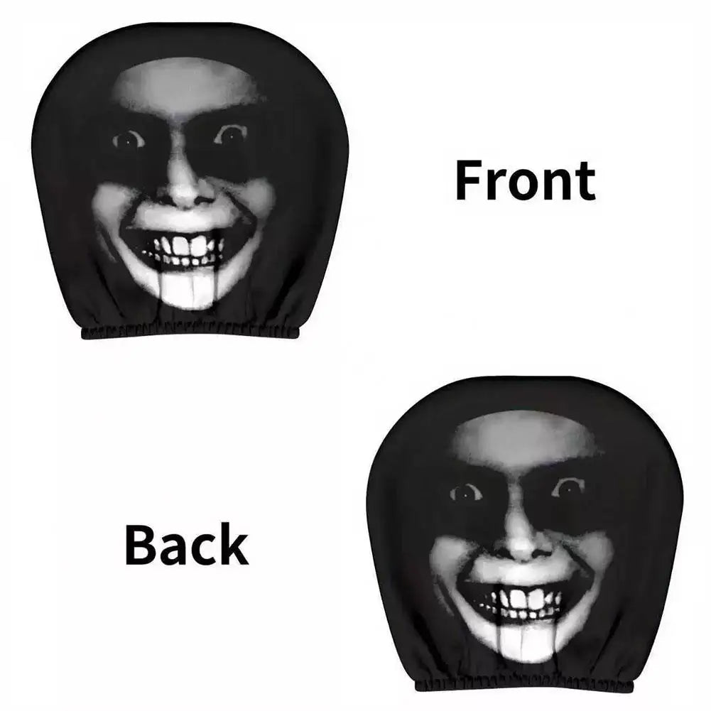 CowLost | car-seat-covers-product_id-2pcs-smiley-face-car-pillowcases-soft-washable-headrest-cushion-covers-polyester |13