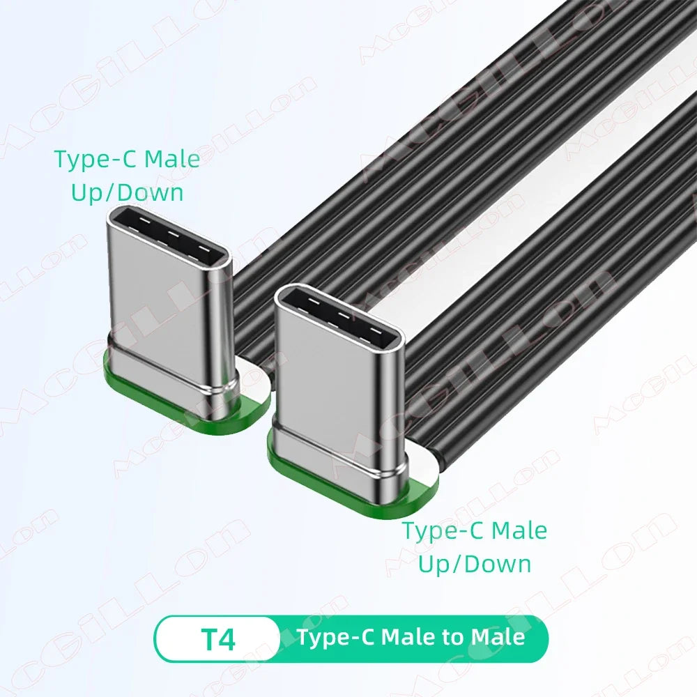 CowLost | product_id-60w-type-c-to-usb-c-flat-silicone-charging-cable-with-angled-connectors-fast-sync |16