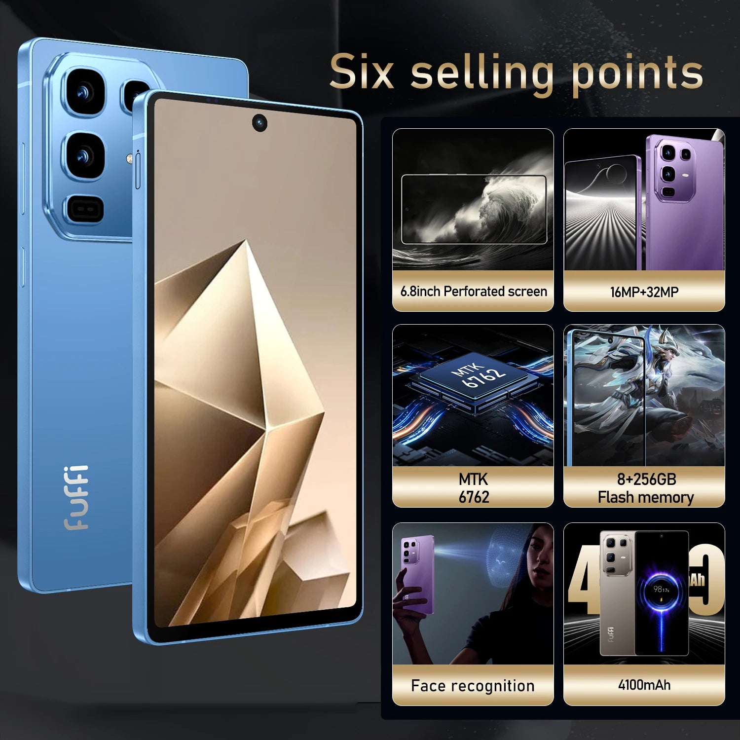 CowLost | s25-pro-smartphone-android-4100mah-12gb-ram-512g-rom-6-8-inch-phone |8