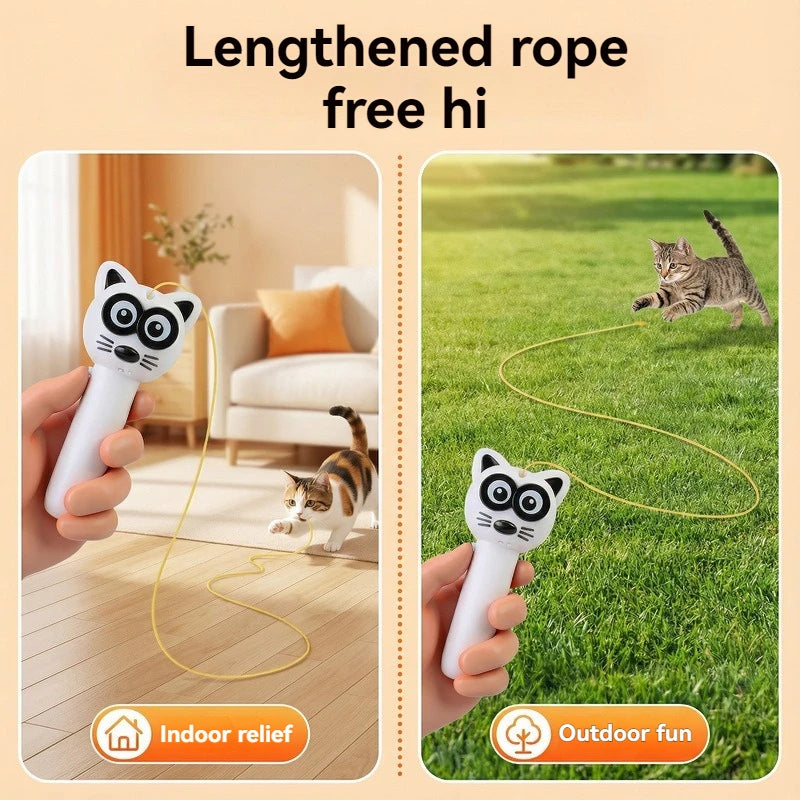 CowLost | product_id-handheld-adjustable-speed-luminous-zipstring-loop-fidget-toy-cat-teaser-launcher |6