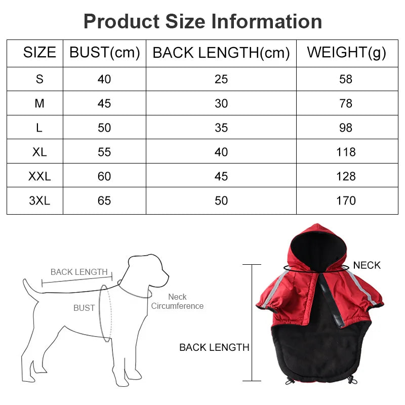 CowLost | activewear-pants-waterproof-warm-autumn-winter-pet-coat-with-hood-and-reflective-print |6
