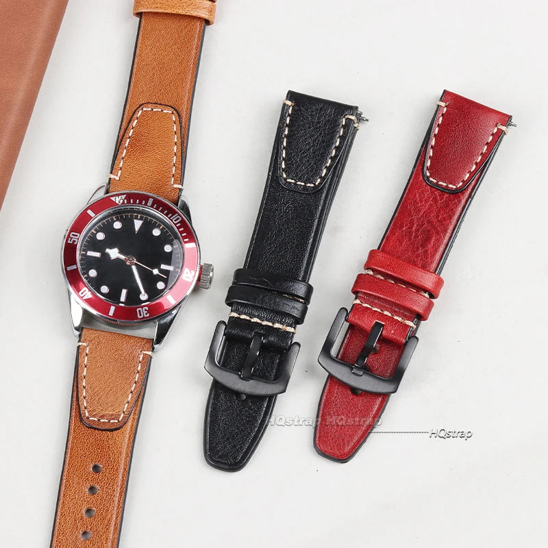 CowLost | product_id-18mm-22mm-retro-genuine-leather-watchband-with-stitching-for-tudor-seiko-rolex |2