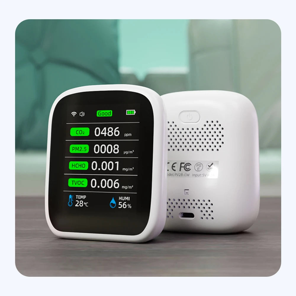 Portable WIFI Air Quality Tester with APP Control PM2.5 CO2 Temperature Humidity Meter