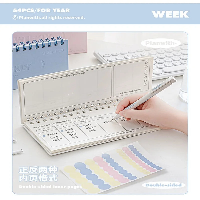 CowLost | product_id-planwith-weekly-flip-up-small-notebook-portable-horizontal-coil-notepad |2
