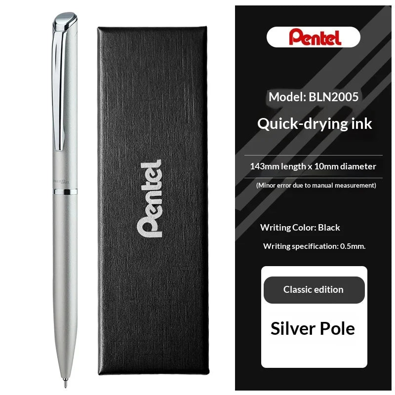 CowLost | product_id-pentel-bln2005-all-metal-gel-pen-low-center-gravity-assorted-colors-black-ink-rotary-signing-pen-for-meetings-and-planning |30