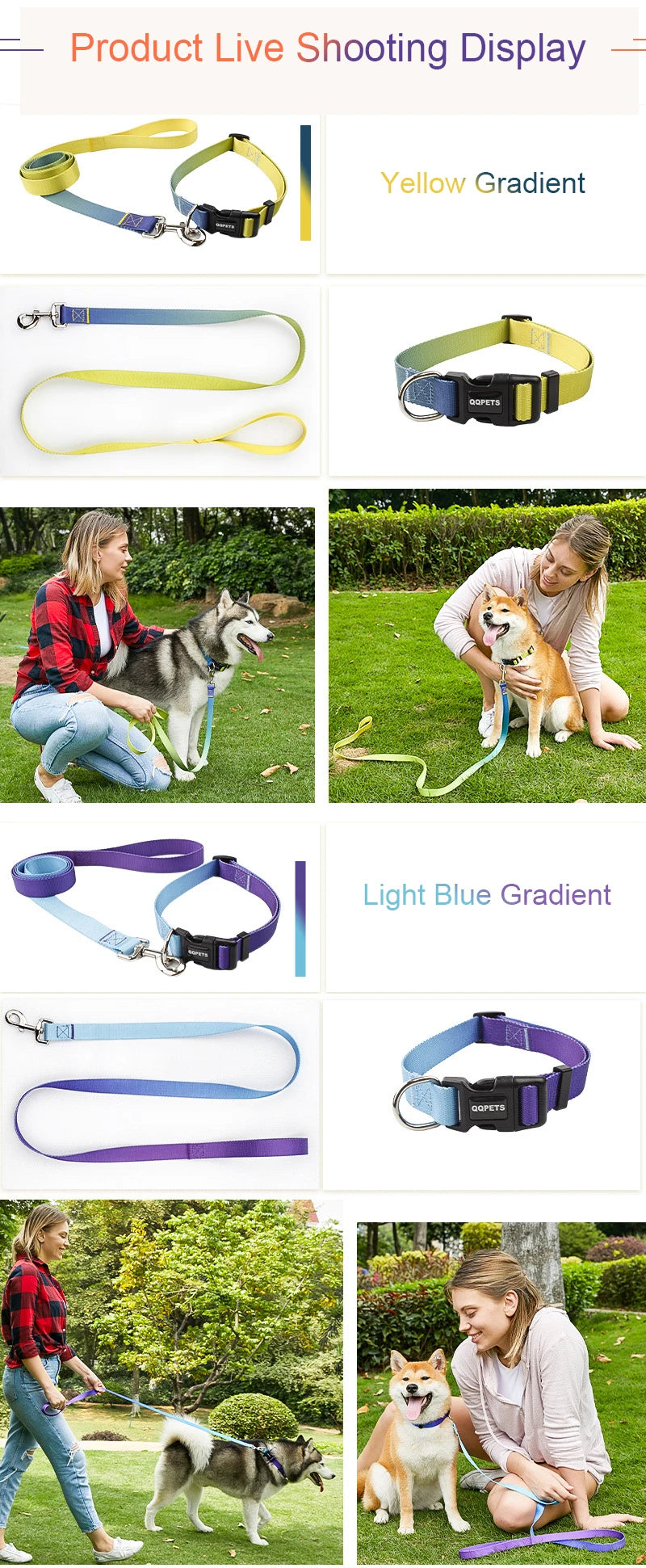 CowLost | dog-diapers-adjustable-nylon-dog-collar-and-leash-set |10
