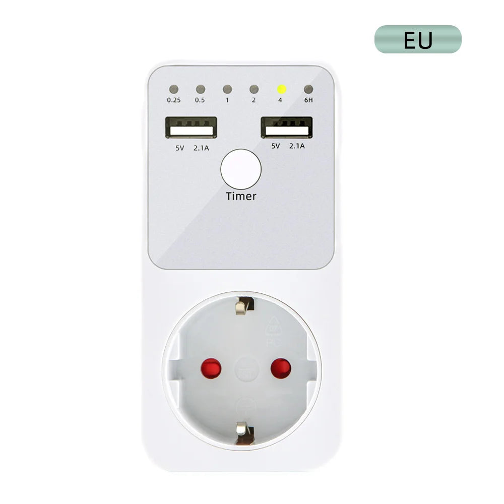 UD02 Digital Multifunction Timer Socket Surge Protector Power Saving Relay Switch EU US FR UK Plug