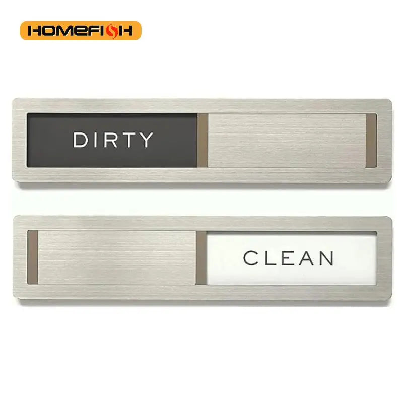 CowLost | decor-product_id-stainless-steel-dishwasher-magnet-clean-dirty-sign-non-scratch-kitchen-decor |1