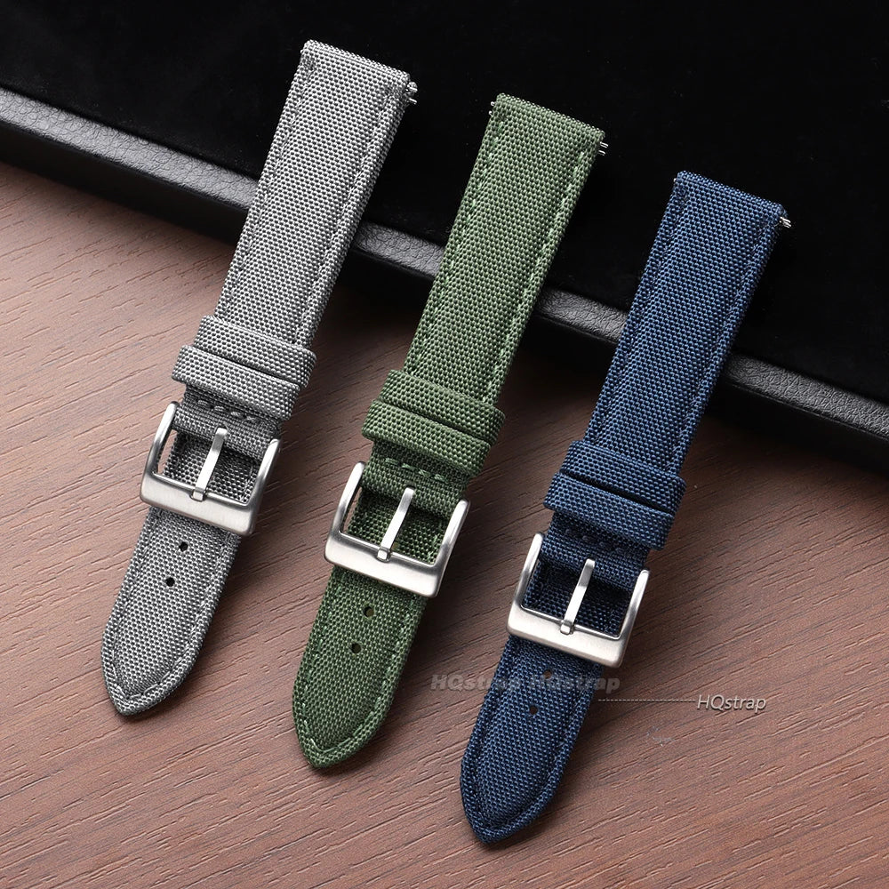 CowLost | product_id-hqstrap-waterproof-two-sided-nylon-sailcloth-quick-release-watch-strap-20mm-22mm |3