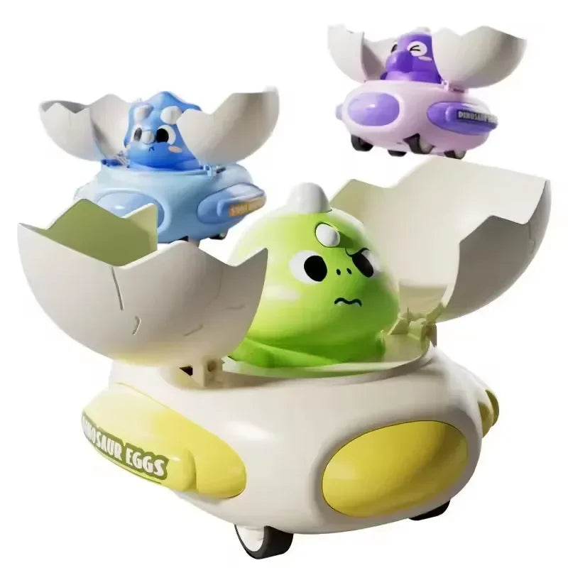 Cartoon Dinosaur Egg Plastic Bumper Car Classic Kids Interactive Toy