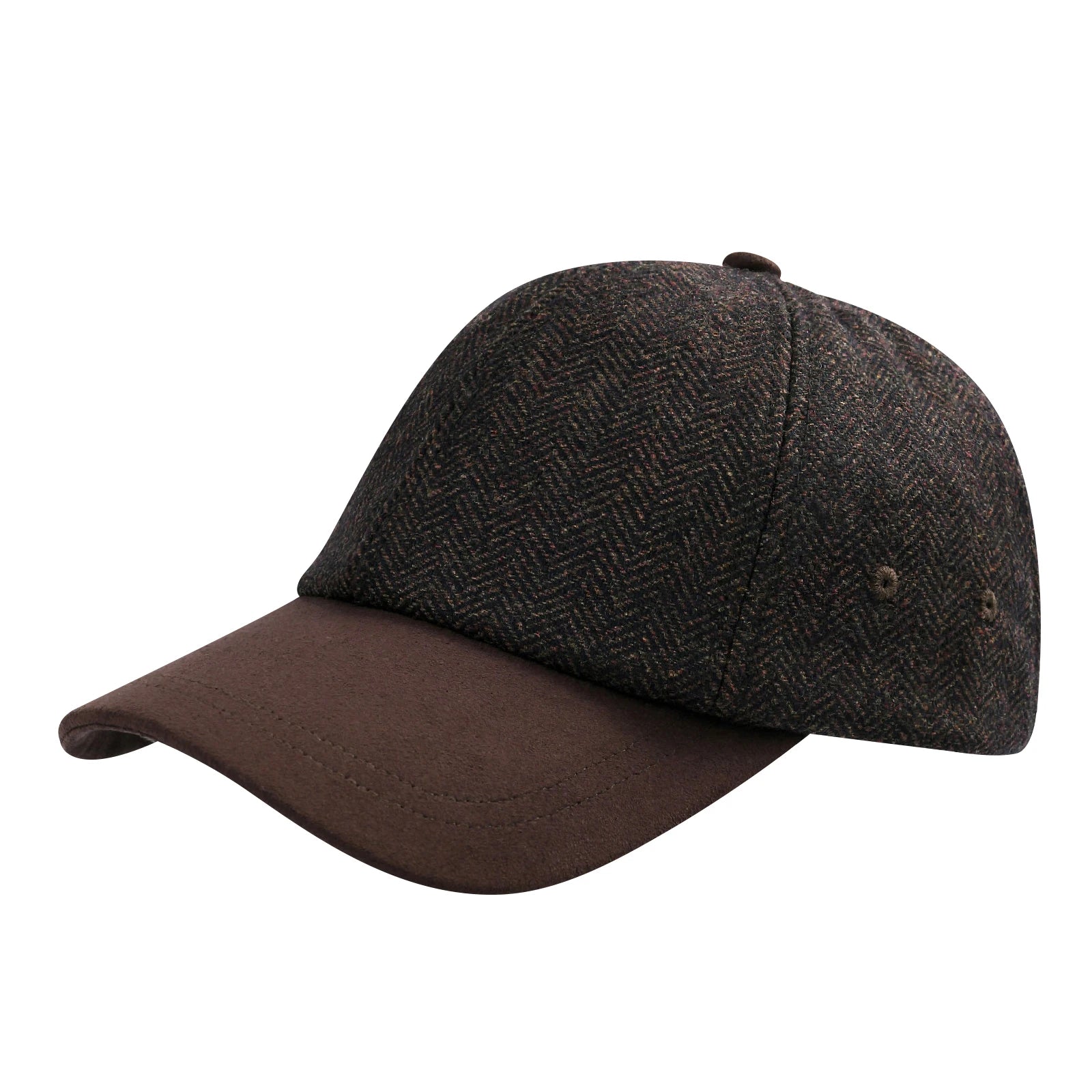 CowLost | botvela-mens-wool-tweed-baseball-cap-casual-style-soft-adjustable-unstructured-hat |20