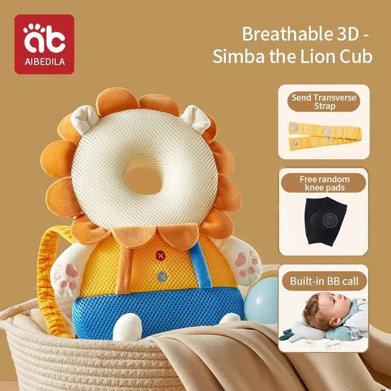 CowLost | aibedila-newborn-head-back-protector-baby-protect-pillow-learn-walk-headgear |35
