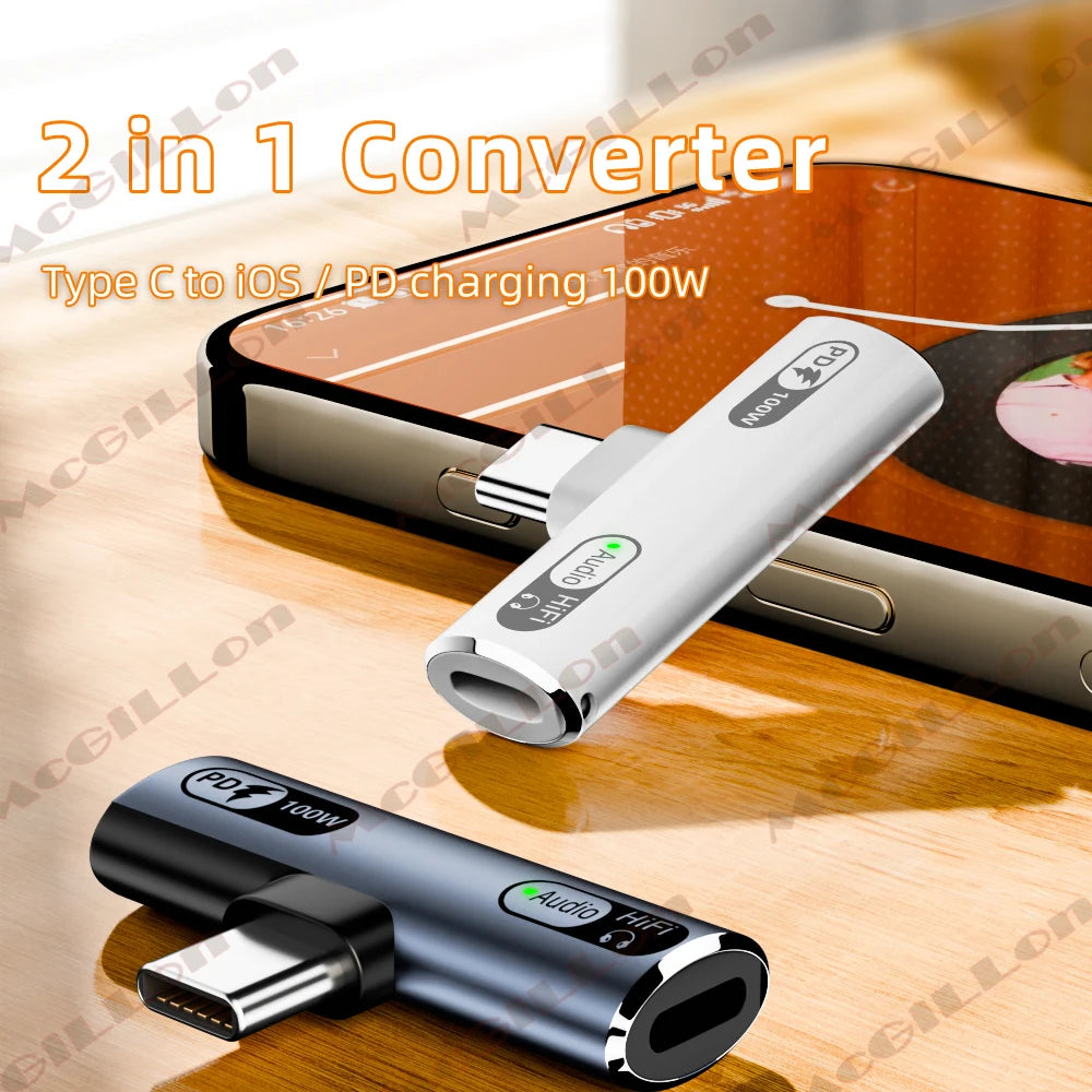 CowLost | product_id-2-in-1-usb-c-to-type-c-headphone-100w-pd-charging-adapter-for-iphone-ipad-hifi-audio |1