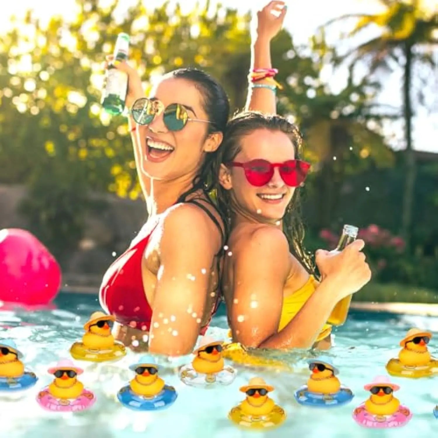 CowLost | product_id-24-pack-summer-rubber-duck-car-dashboard-decorations-with-mini-hat-and-swim-ring |14