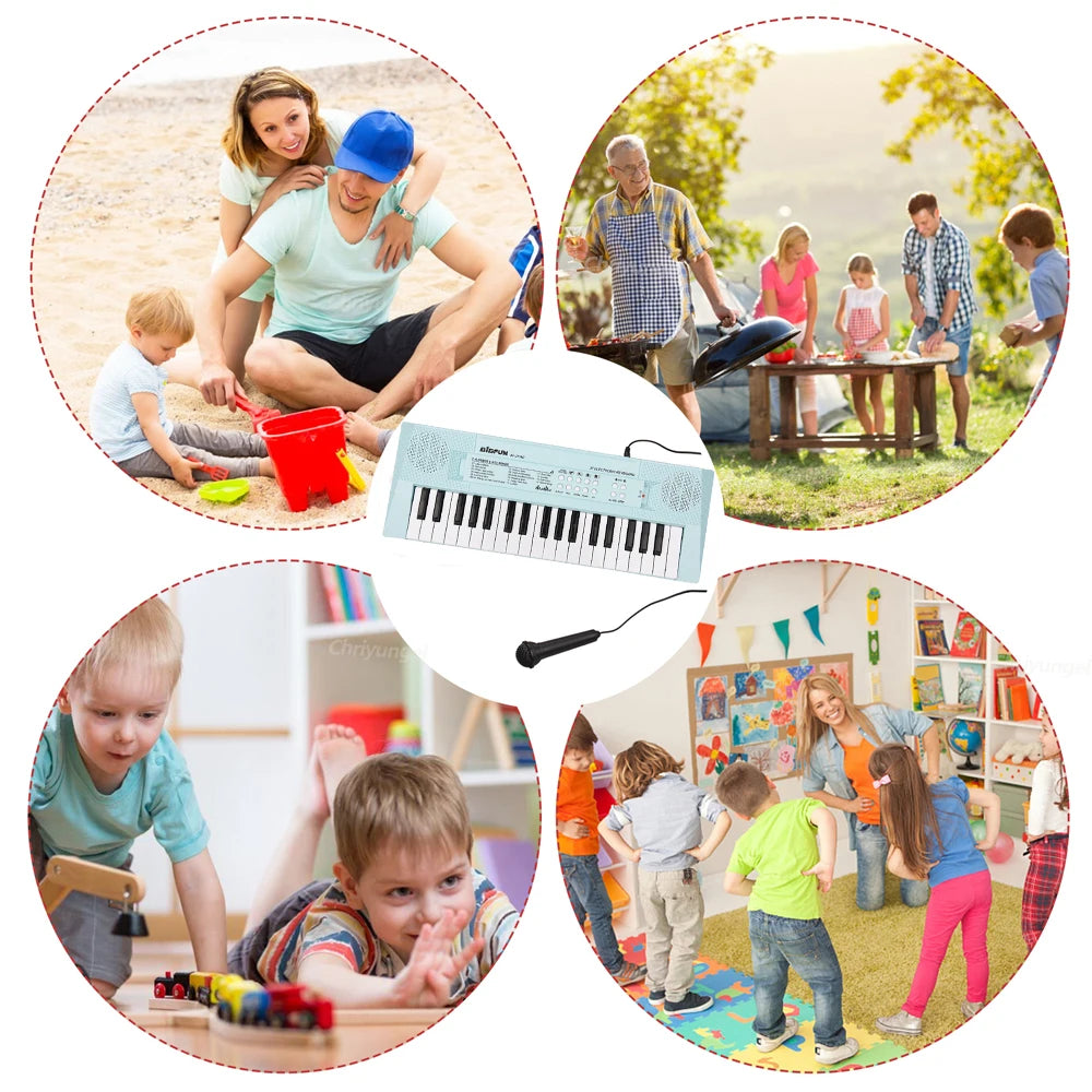 CowLost | product_id-37-key-kids-electronic-piano-keyboard-with-microphone-educational-toy-gift |5