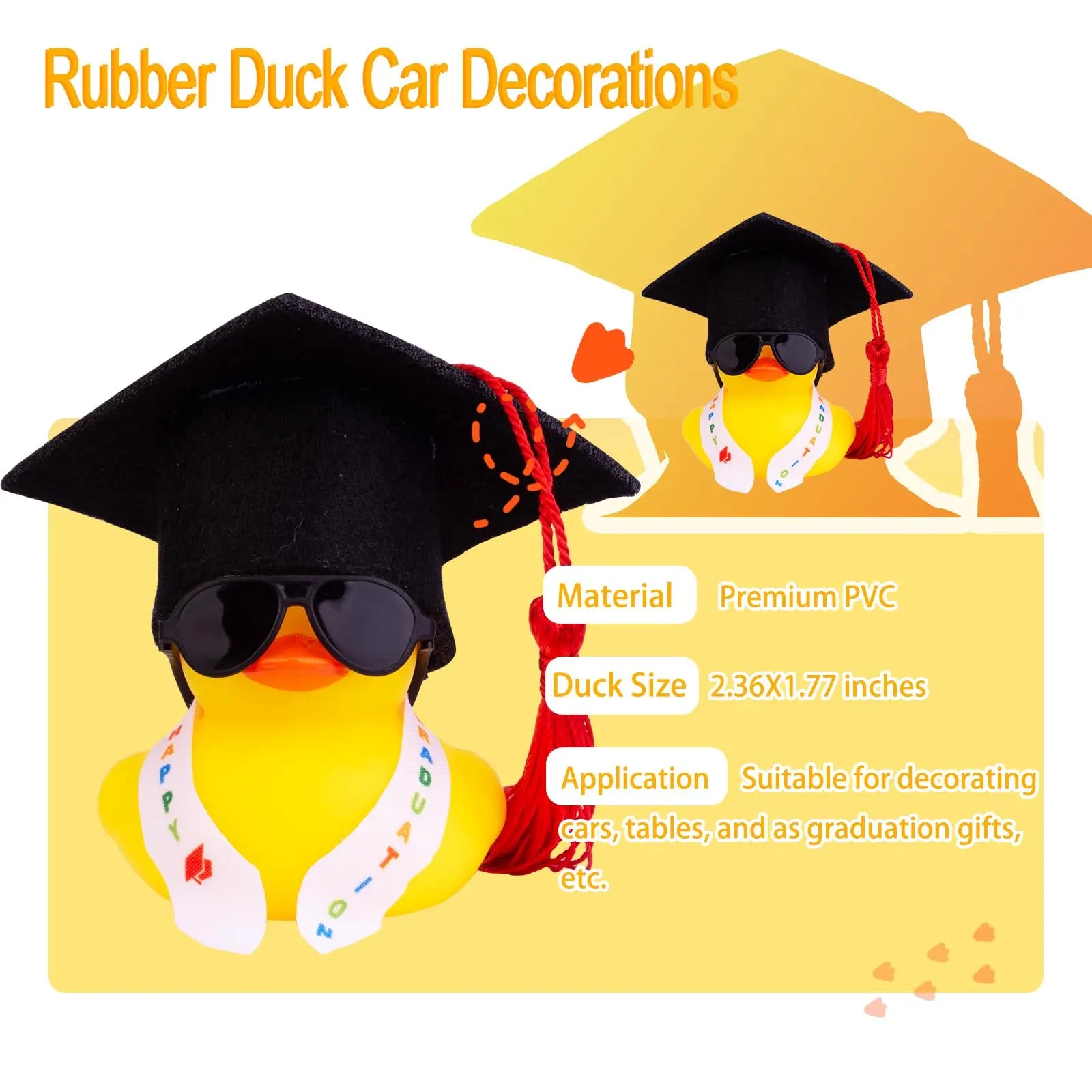 CowLost | product_id-graduation-rubber-duck-with-tassels-car-duck-party-favors-for-students |10