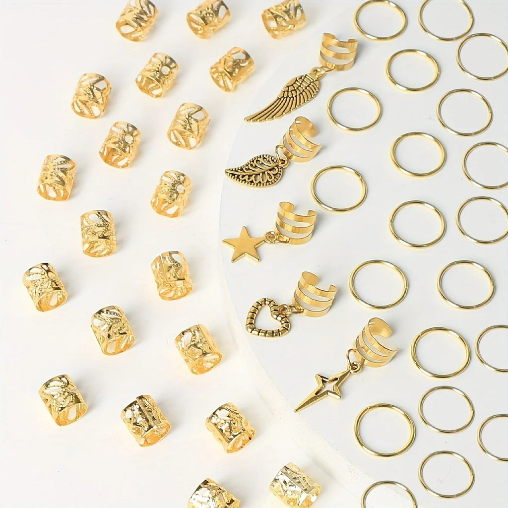 CowLost | 45pcs-alloy-braid-hair-ring-dreadlock |2
