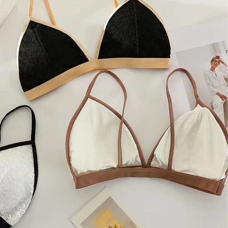 CowLost | product_id-wireless-lace-push-up-bra-for-women-thin-french-triangle-bralette |2