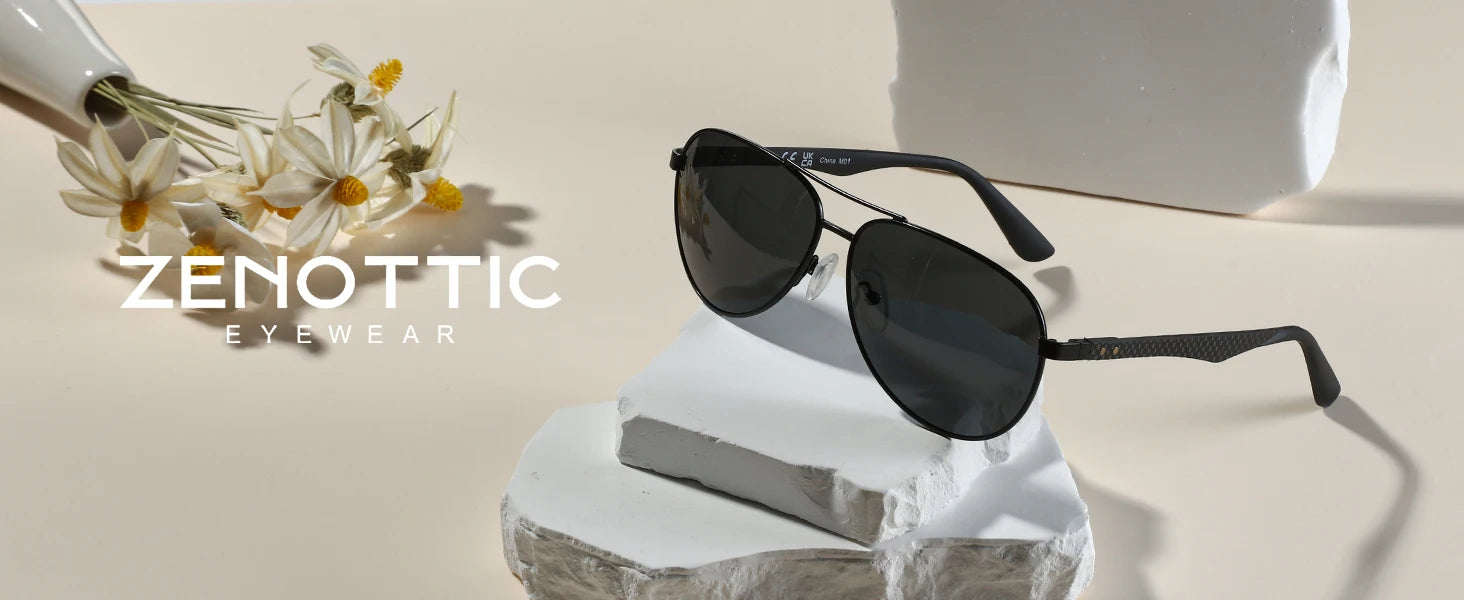 CowLost | zenottic-hot-sale-carbon-fiber-polarized-sunglasses-pilot-shade-for-men |20