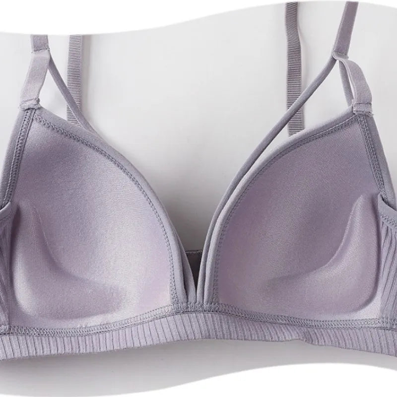 CowLost | product_id-wireless-cotton-push-up-deep-v-neck-padded-bra-for-women |2
