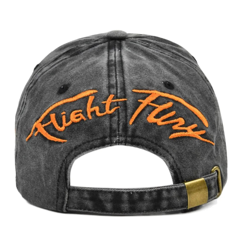 CowLost | washed-cotton-baseball-caps-for-women-men-eagle-eye-embroidery-snapback-hat |12