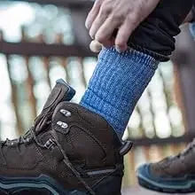 CowLost | uncategorized-merino-wool-hiking-thermal-midweight-cushion-winter-boot-socks-3-pack |9