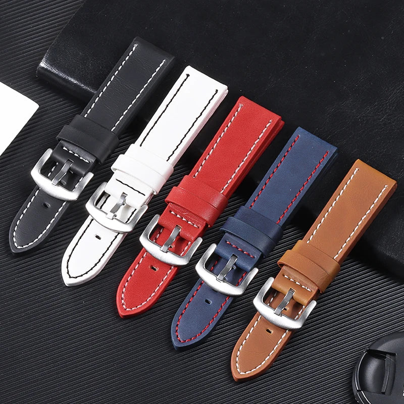 CowLost | product_id-universal-genuine-leather-waterproof-watch-strap-replacement-for-rolex-seiko-18-20-22-24mm |19
