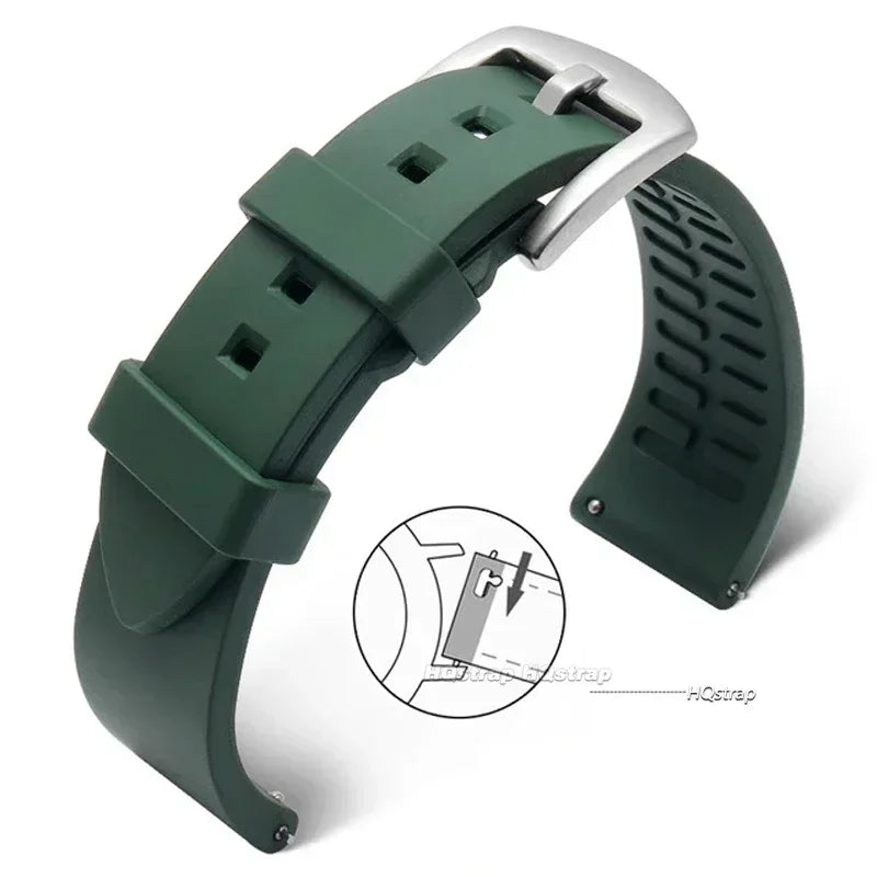 CowLost | product_id-quick-release-silicone-sports-watch-strap-18-24mm-black-green-orange-blue |16