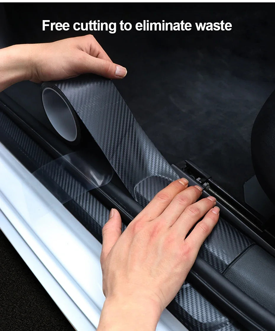 CowLost | product_id-carbon-fiber-waterproof-anti-scratch-car-door-sill-protector-film-sticker |7