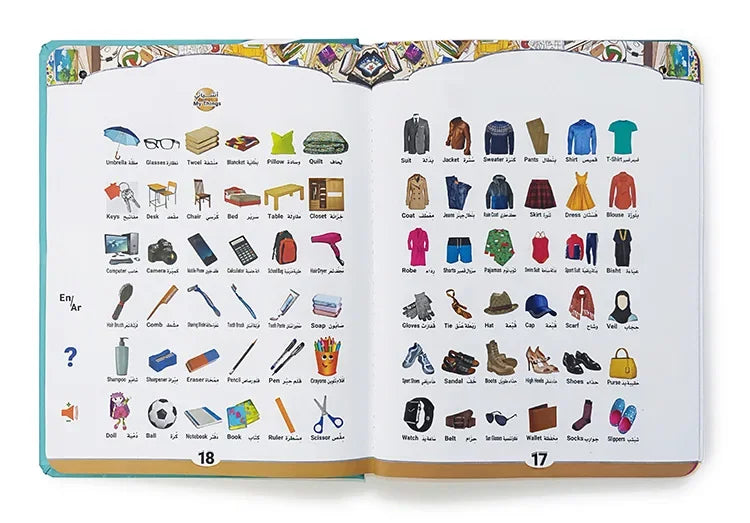 Arabic English Point Reading Puzzle Audio Book Early Education Montessori Toy