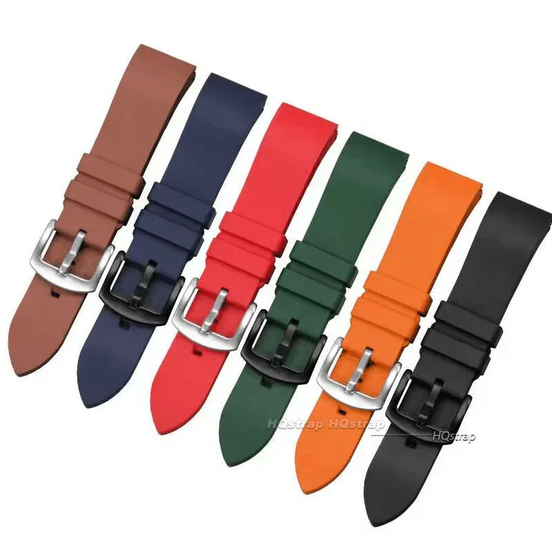 CowLost | product_id-quick-release-silicone-sports-watch-strap-18-24mm-black-green-orange-blue |2